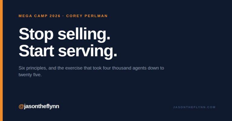 Share card for the Corey Perlman social media session at Mega Camp 2026